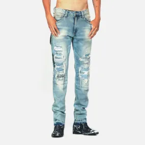 Bleunoir Raw Edge Jeans - Aster Blue