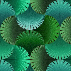 108" Lutece Fan Texture Green Yardage