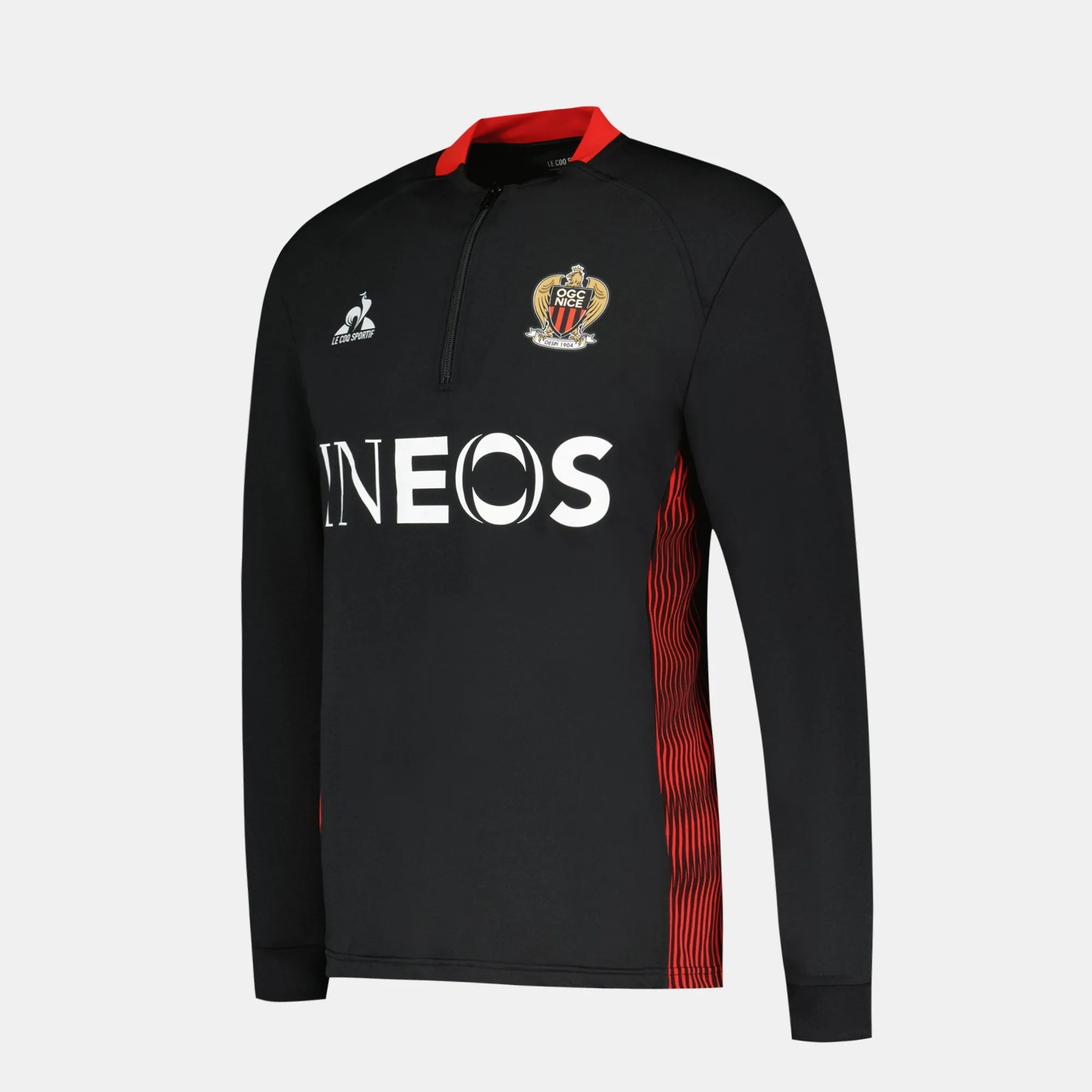 2421904-OGC NICE TRAINING Sweat 1/2 zip été M bl | Sweat Unisexe