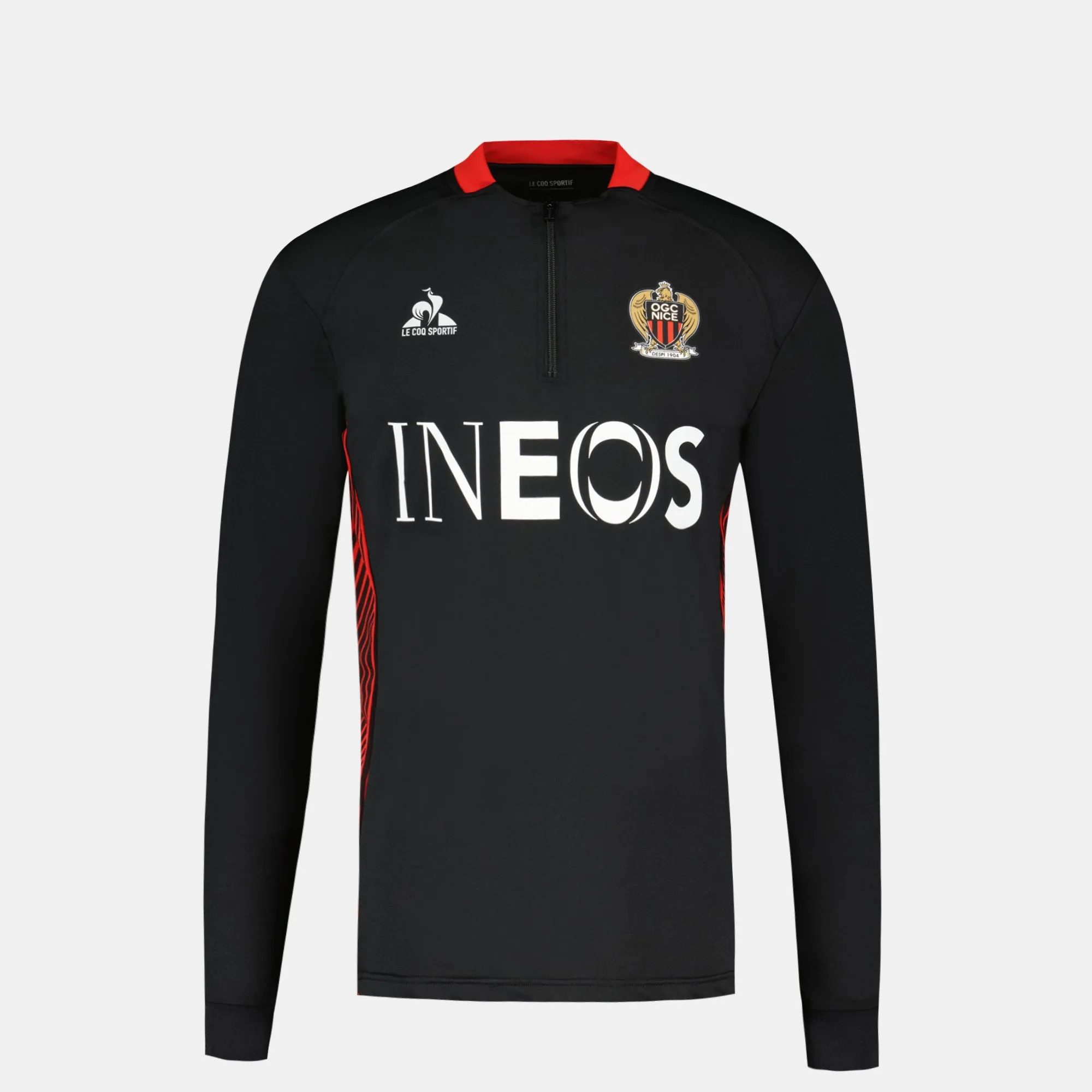 2421904-OGC NICE TRAINING Sweat 1/2 zip été M bl | Sweat Unisexe