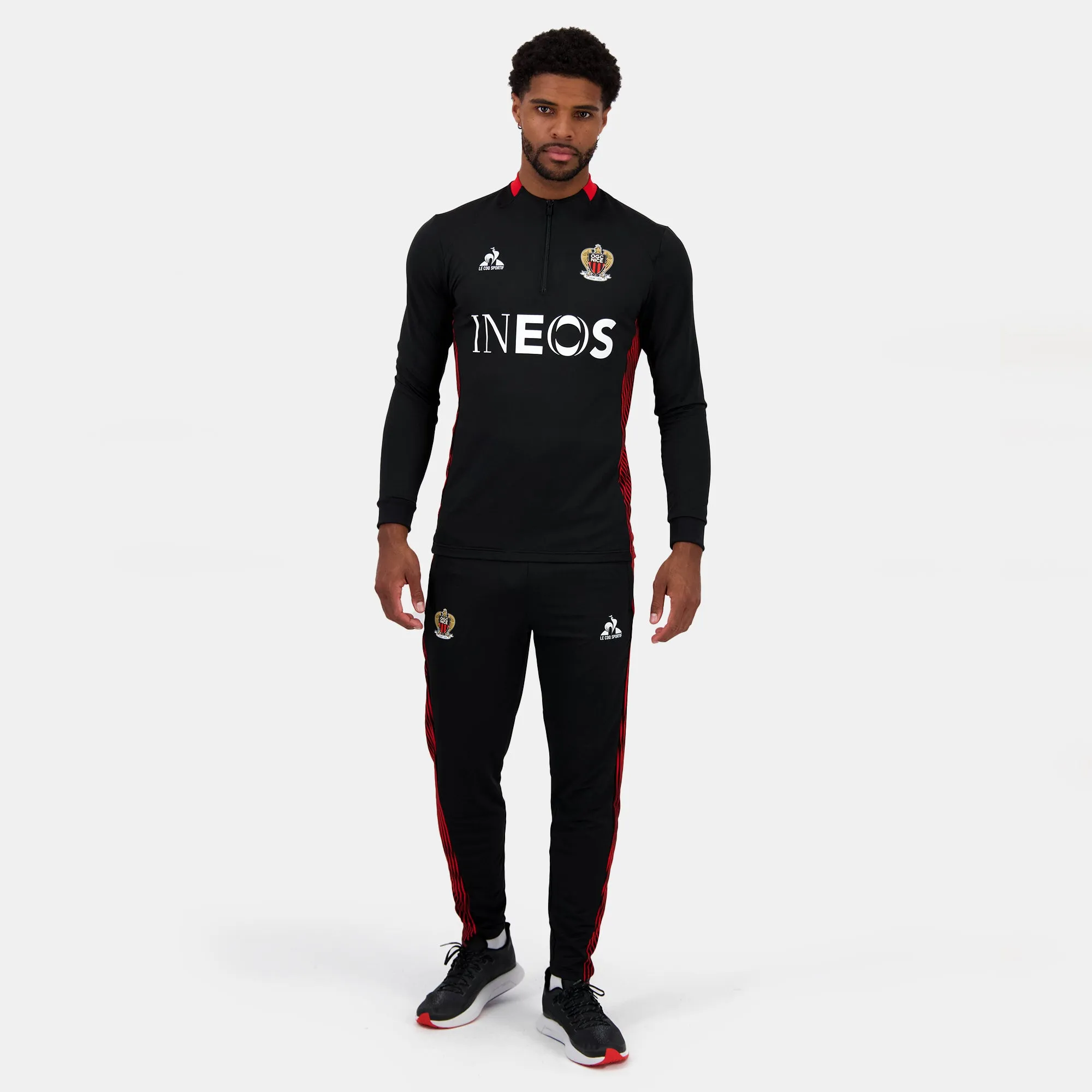 2421904-OGC NICE TRAINING Sweat 1/2 zip été M bl | Sweat Unisexe