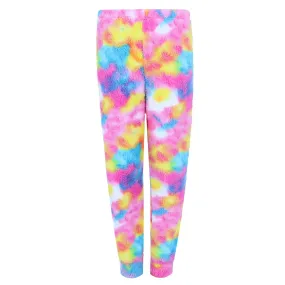 5 More Minutes Girl's Watercolor Sherpa Lounge Pant