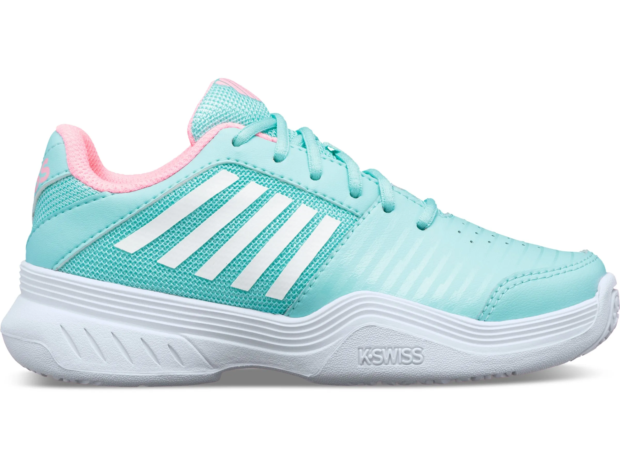 56609-437-M | COURT EXPRESS OMNI | ARUBA BLUE/SOFT NEON PINK/WHITE