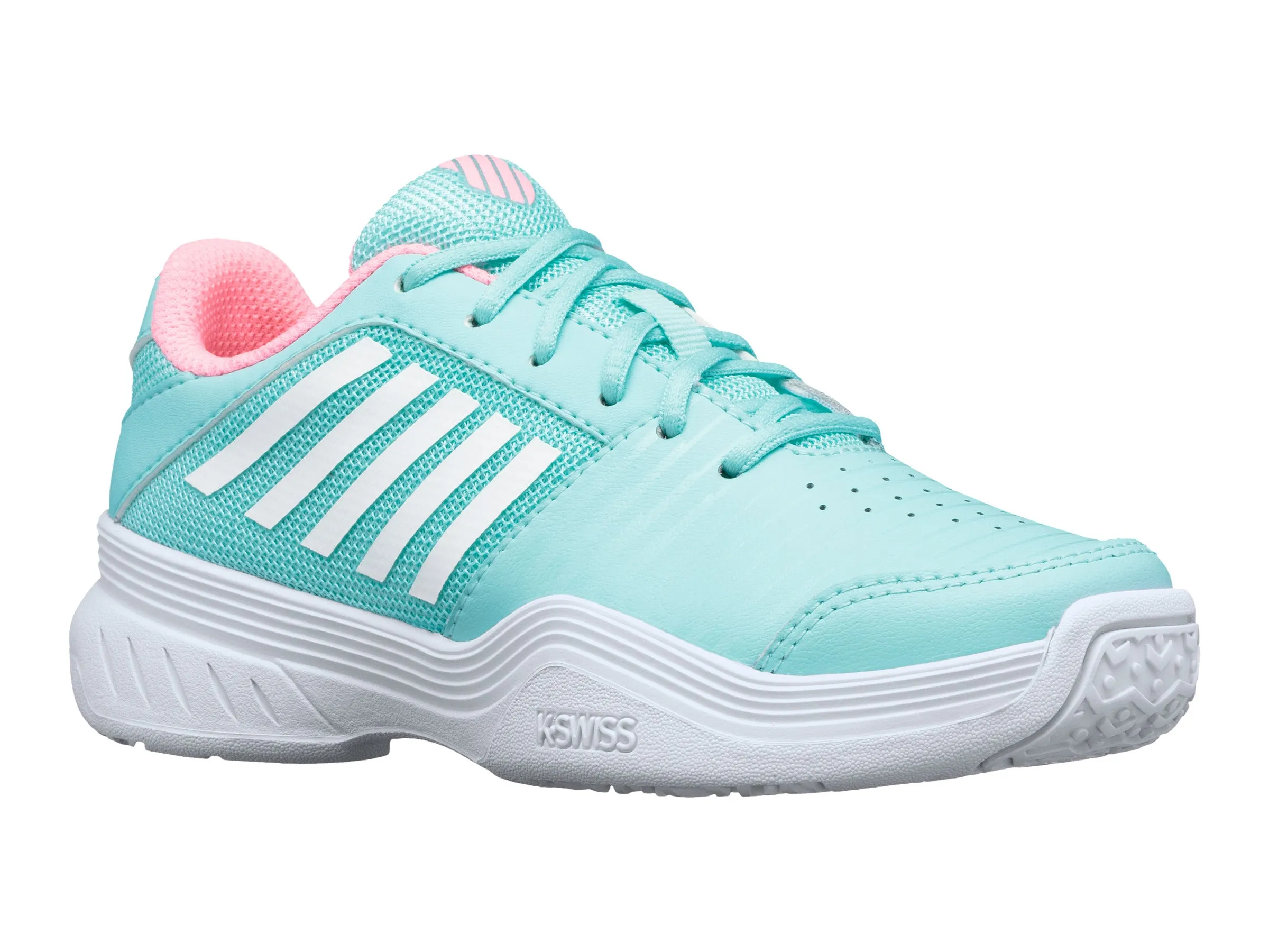 56609-437-M | COURT EXPRESS OMNI | ARUBA BLUE/SOFT NEON PINK/WHITE