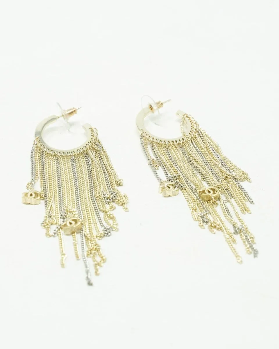 61. Lp x c Tassel CC Stud Earrings - AGL1623