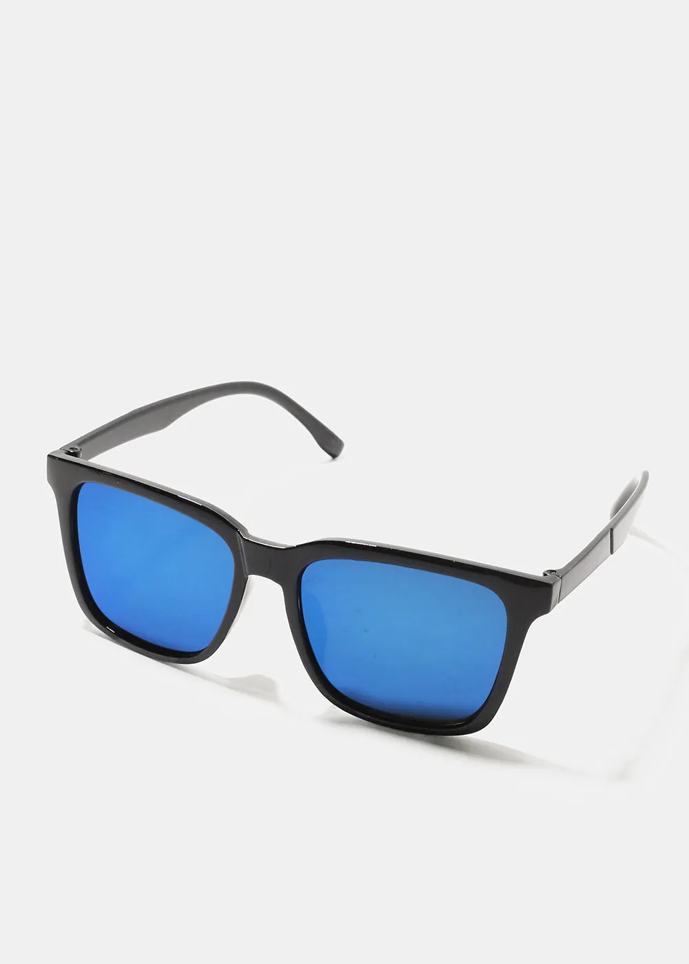 A  Square Blue Reflective Shade