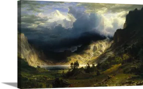 A Storm in the Rocky Mountains Canvas