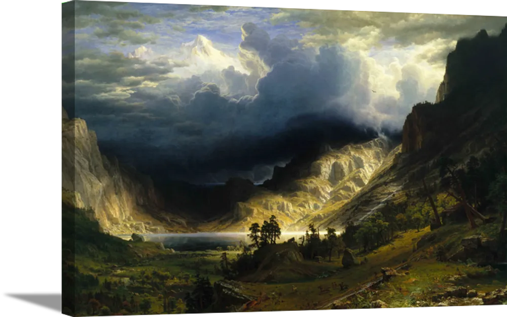 A Storm in the Rocky Mountains Canvas