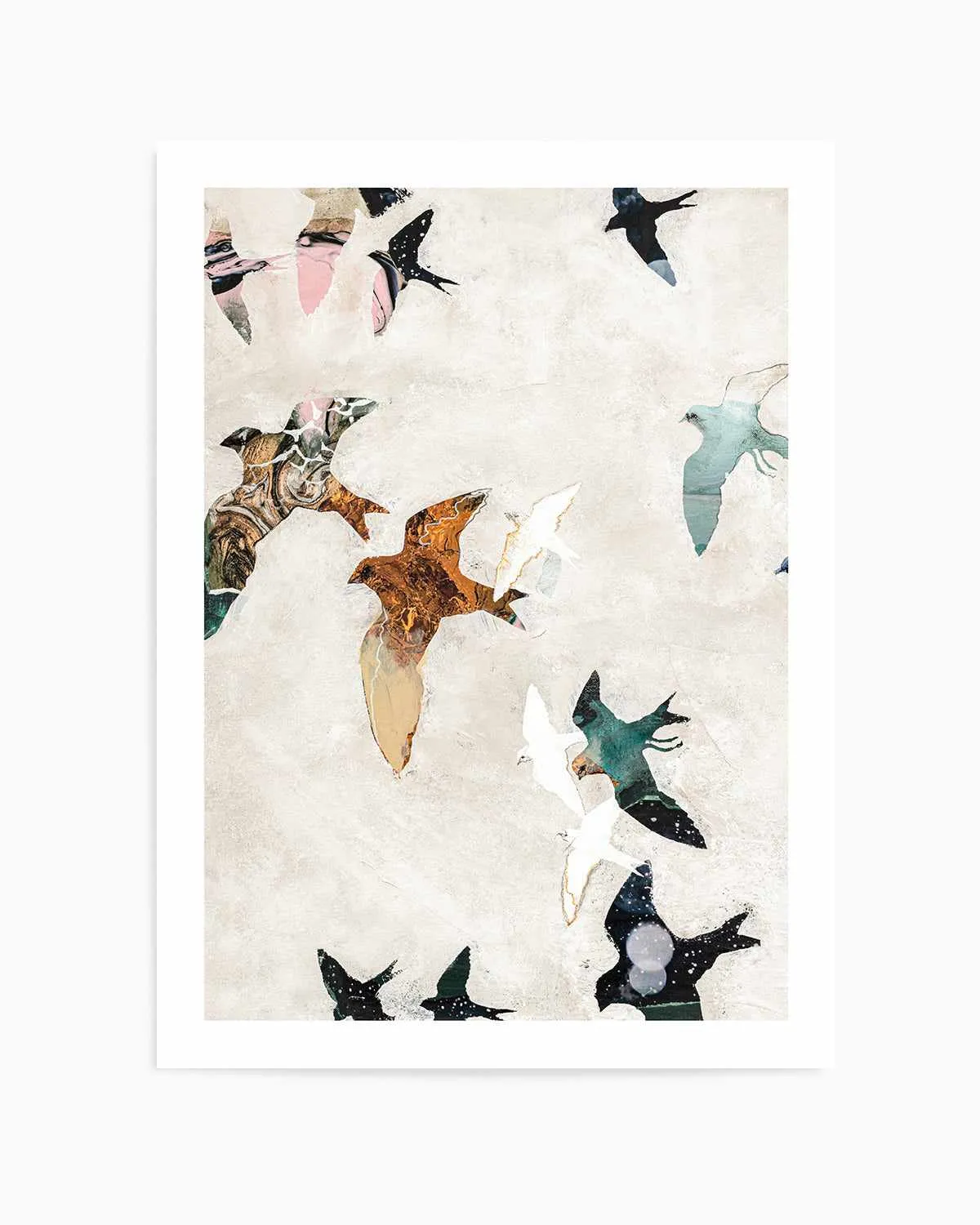 Abstract Birds I by Design Fabrikken Art Print