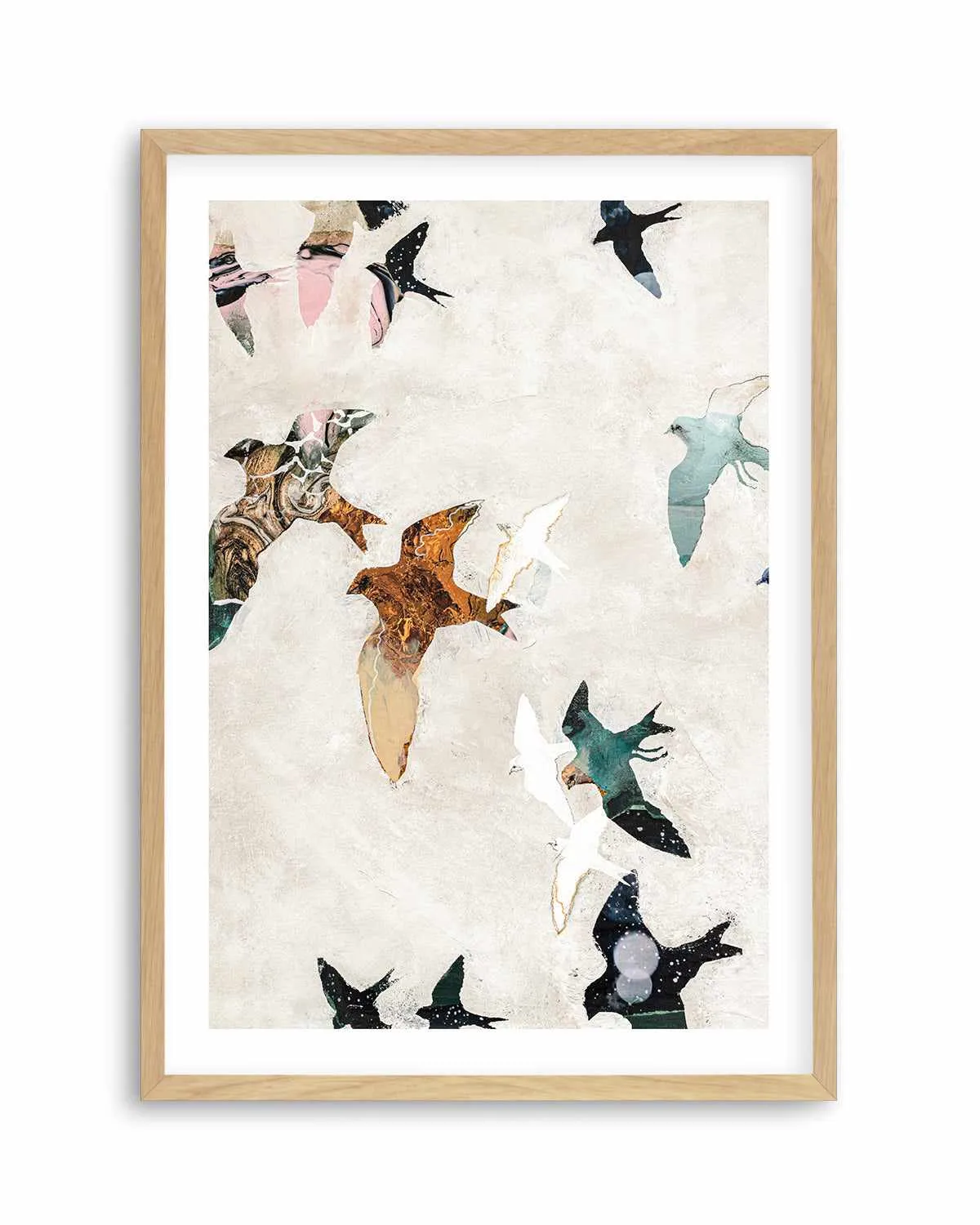 Abstract Birds I by Design Fabrikken Art Print