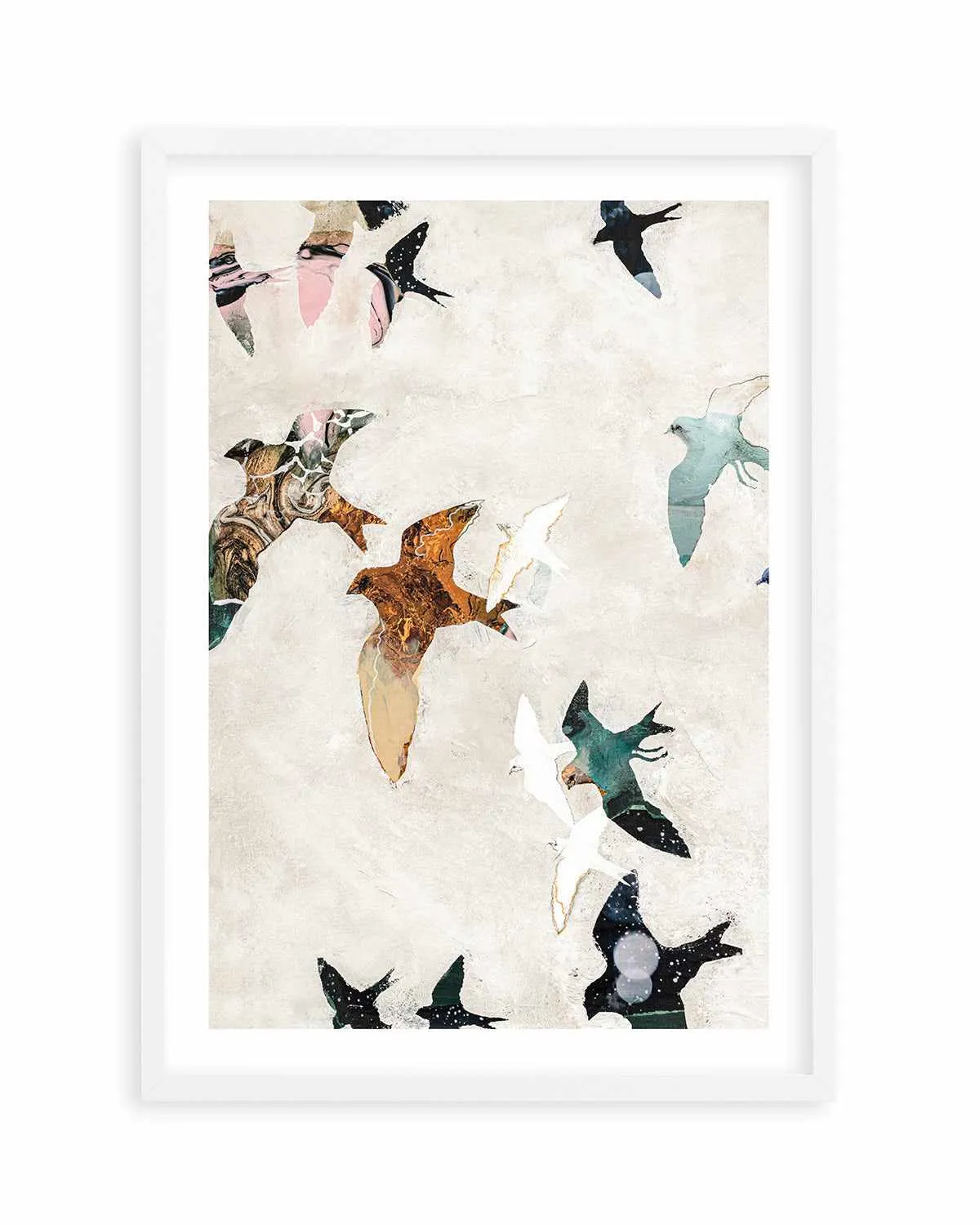 Abstract Birds I by Design Fabrikken Art Print