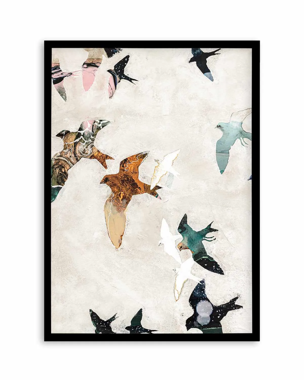 Abstract Birds I by Design Fabrikken Art Print