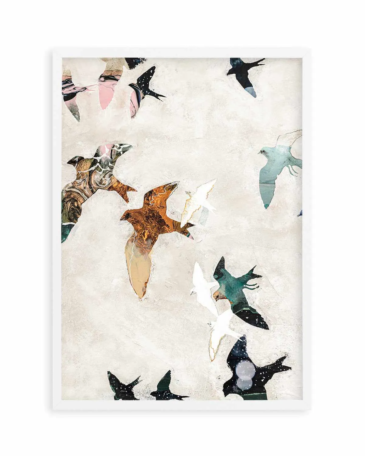 Abstract Birds I by Design Fabrikken Art Print