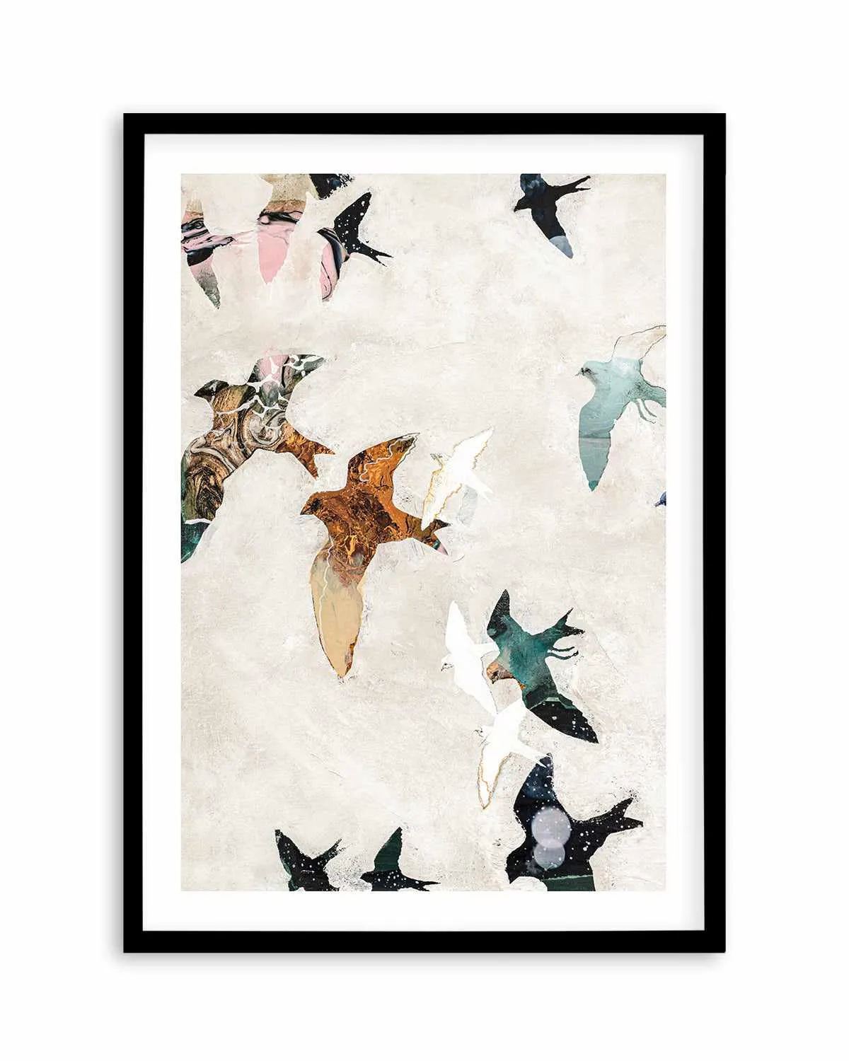 Abstract Birds I by Design Fabrikken Art Print