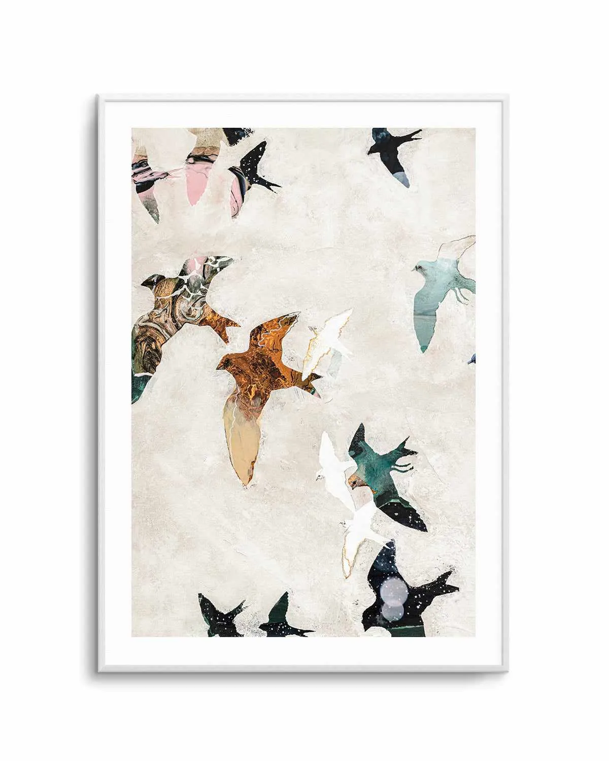 Abstract Birds I by Design Fabrikken Art Print