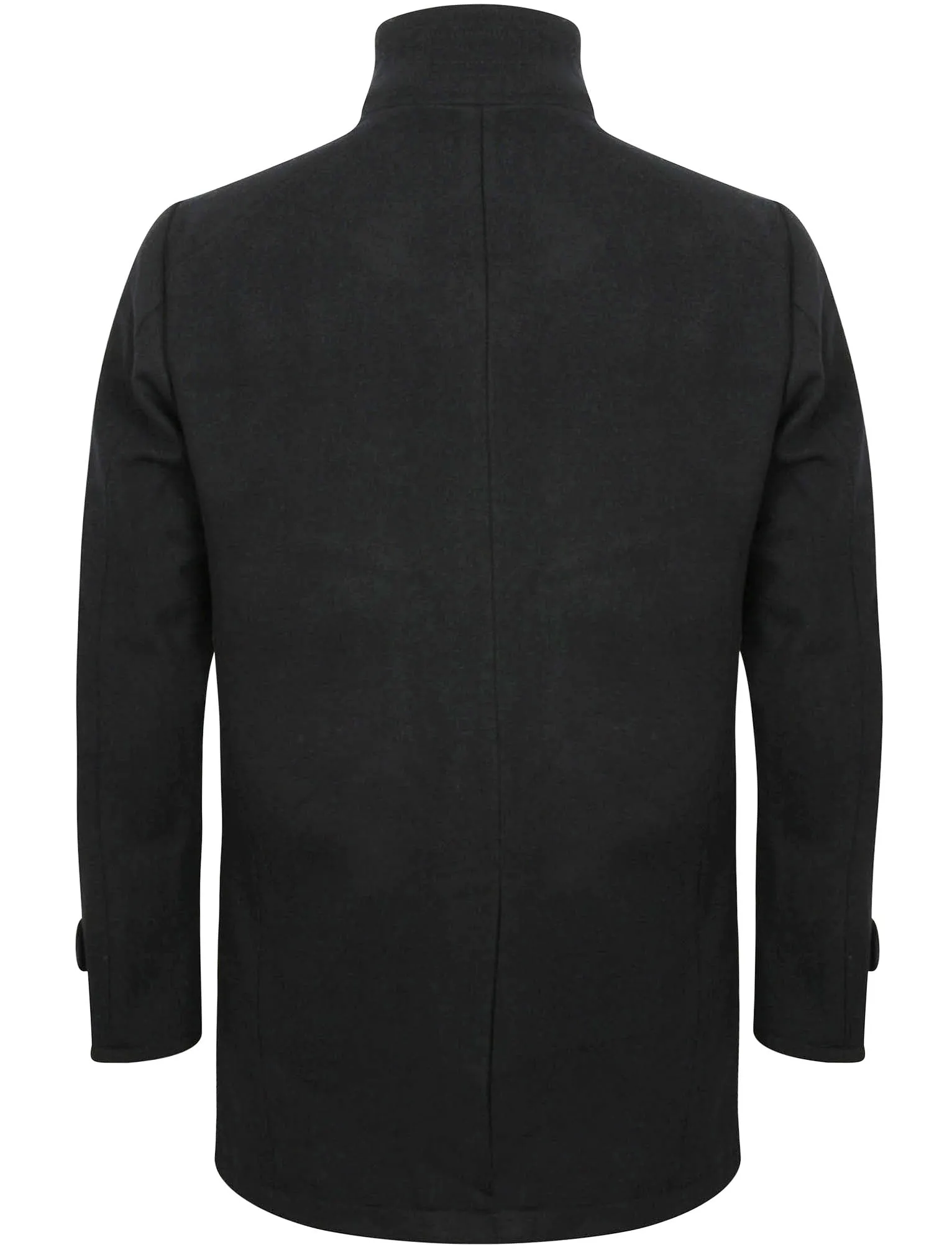 Ackroyd Wool Rich Coat in Charcoal Melton - Tokyo Laundry