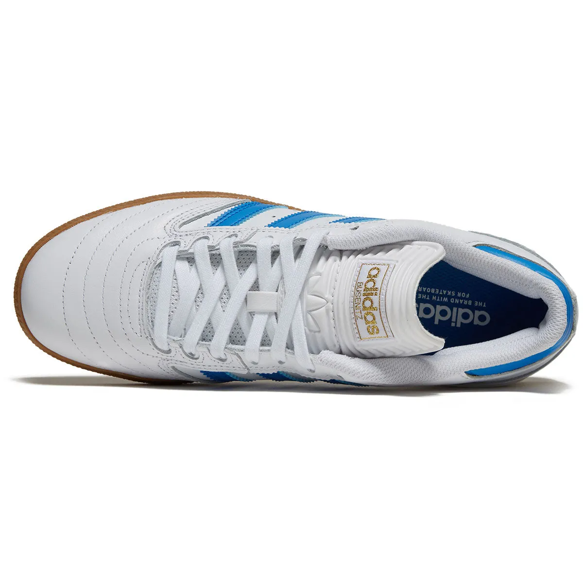 Adidas Busenitz Shoes - White/Bluebird/Gold Metallic