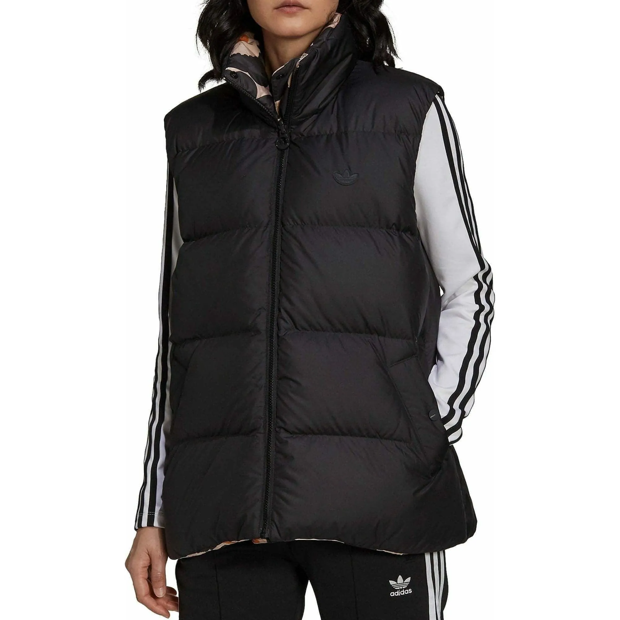 adidas Marimekko Reversible Womens Down Gilet - Black