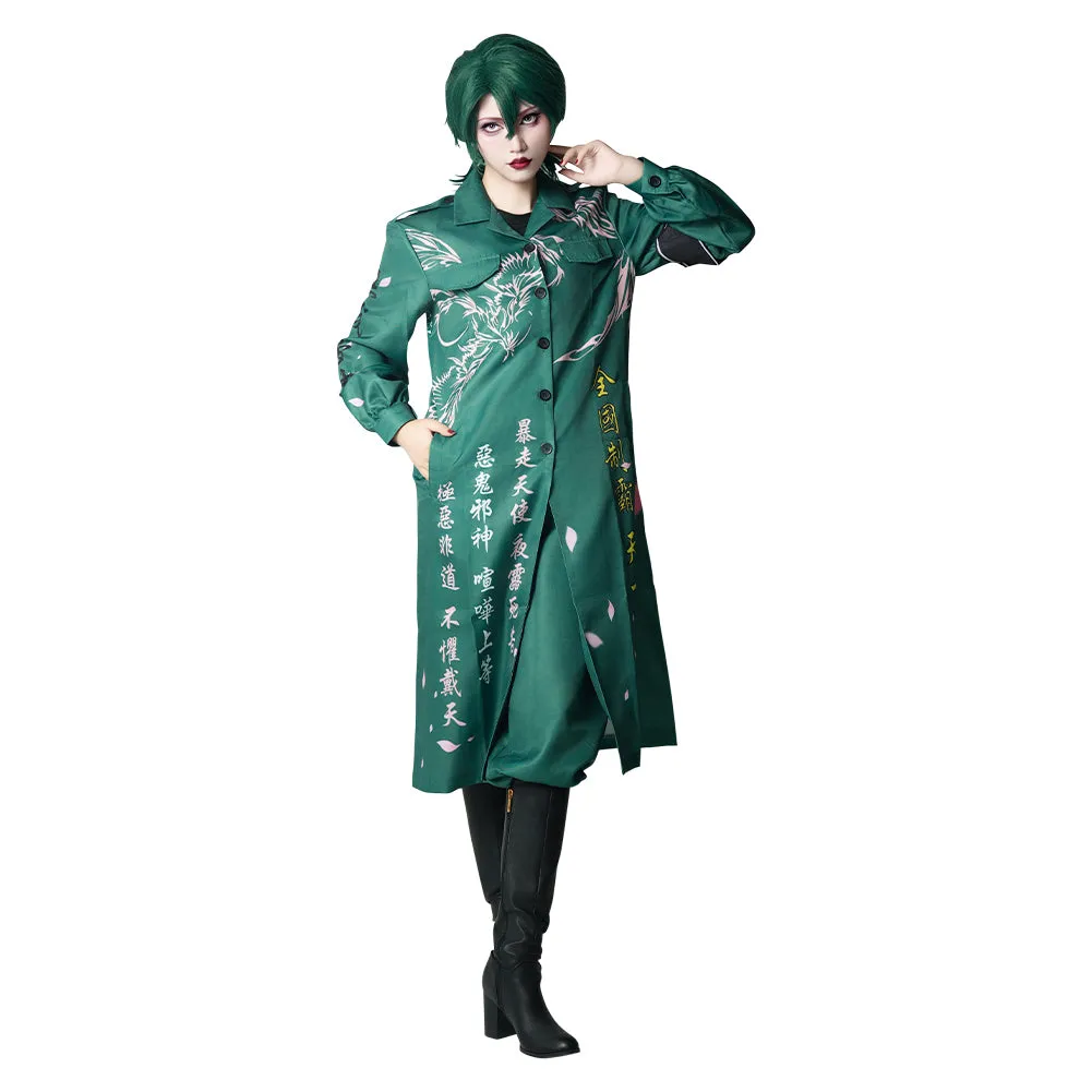 Adulte Japonais Bosozoku To kkou Fuku Vert Cosplay Costume