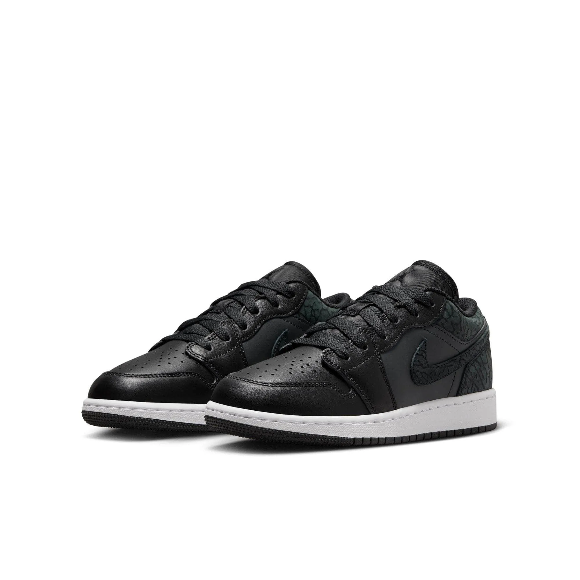 Air Jordan 1 Low SE "Black Elephant" - Boy's Grade School