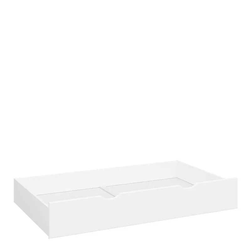 Alba Wide White Pull Out Wooden Bed Drawer