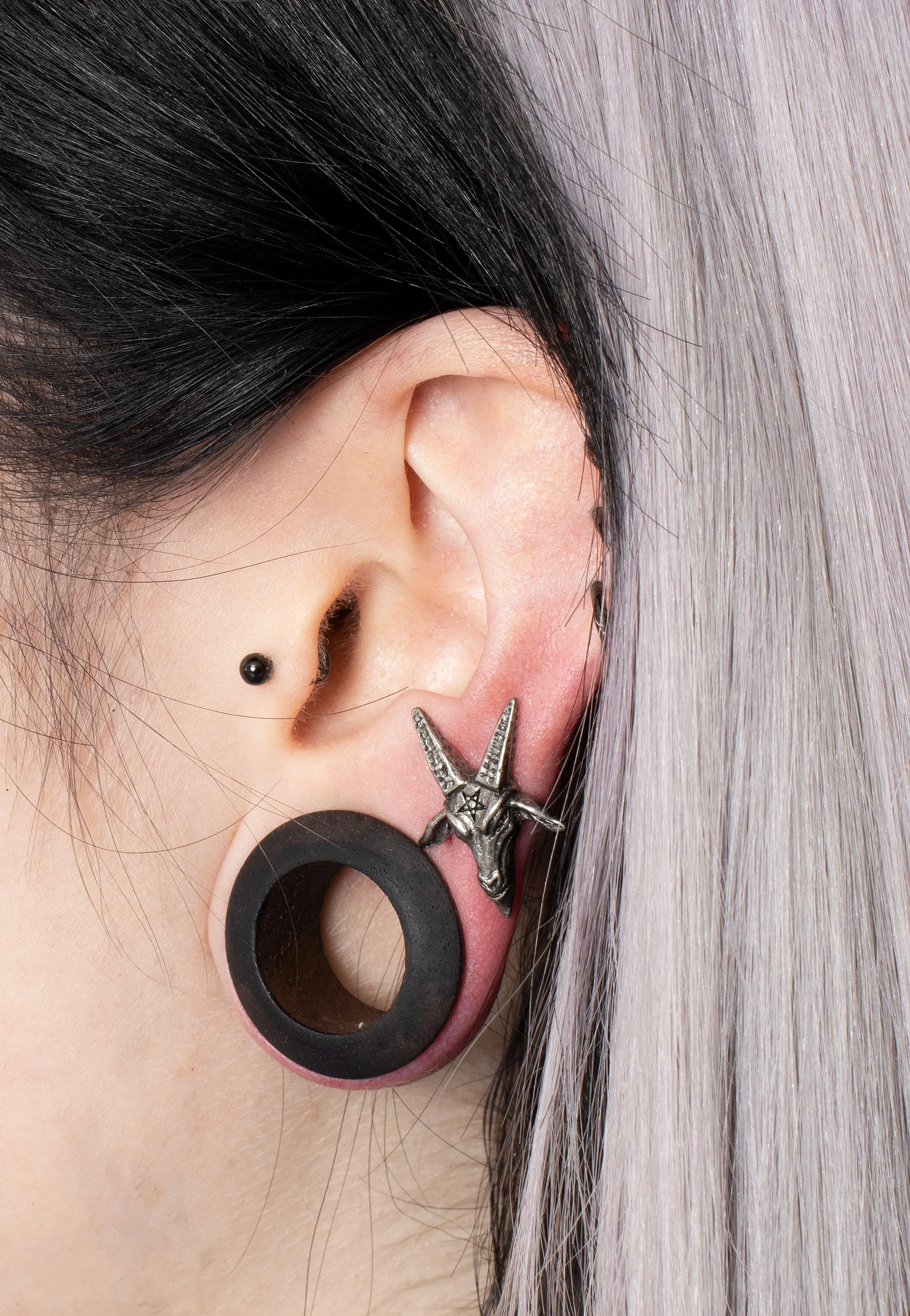 Alchemy England - Baphomet Studs Silver - Earrings