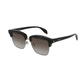 Alexander McQueen Men's Sunglasses Fall Winter Ruthenium Brown Nylon Nylon Havana AM0297S 003