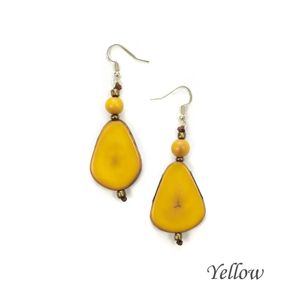 Alma Tagua Earrings