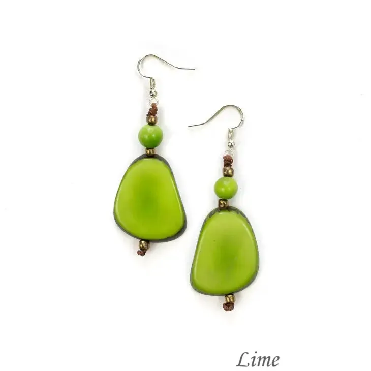 Alma Tagua Earrings