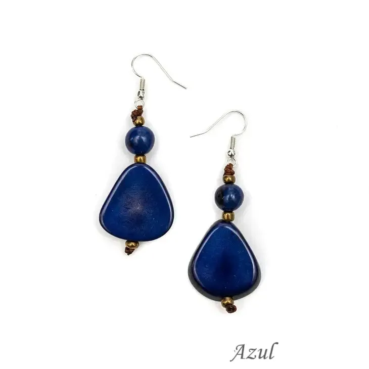 Alma Tagua Earrings