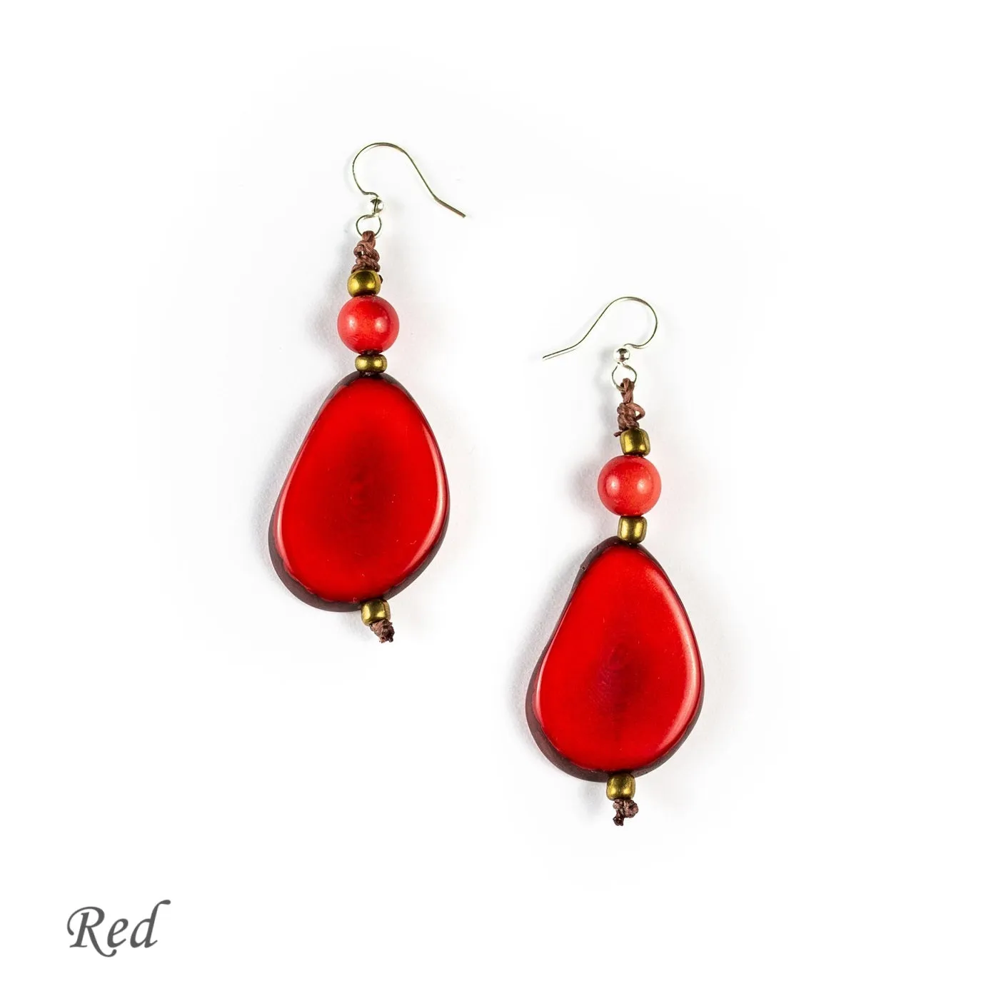 Alma Tagua Earrings