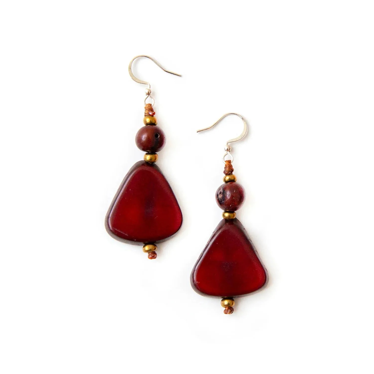 Alma Tagua Earrings