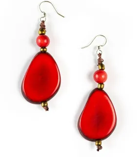 Alma Tagua Earrings