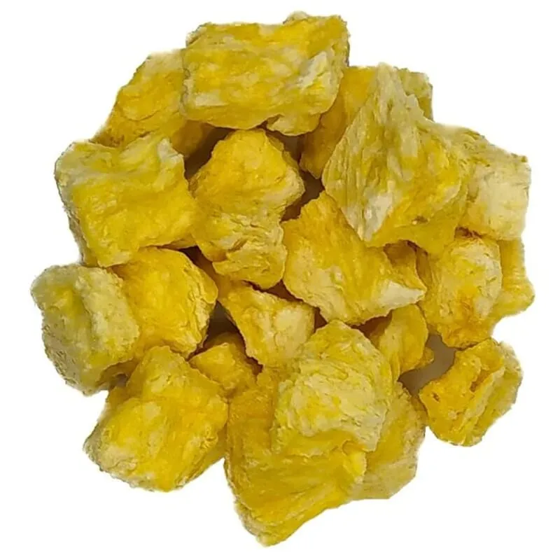 Ananas chunks gevriesdroogd