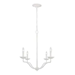 Annie 4/6Lt Multi-Arm Pendant - Plaster White