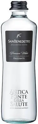 Antica Fonte Della Salute Sparkling Mineral Water in Glass Bottle 650 ML. (Case of 15)