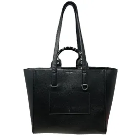 Archive Tote in Noir   Silver By Sans Beast, Size: Large