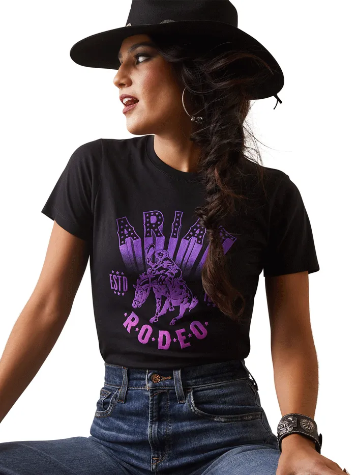 Ariat 10044614 Womens Vintage Rodeo T-Shirt Black