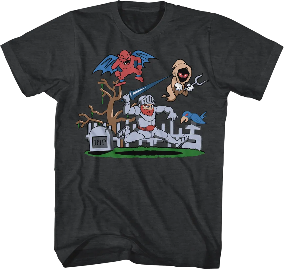 Arthur vs The Undead Ghosts 'N Goblins T-Shirt