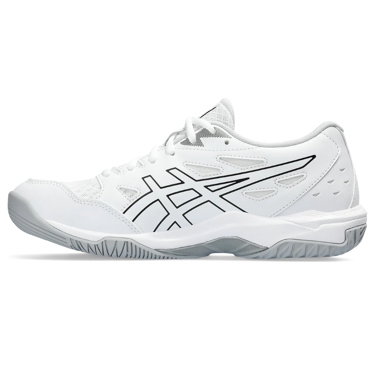 Asics Women's Gel Rocket 11 Indoor Court Shoes White Pure Silver