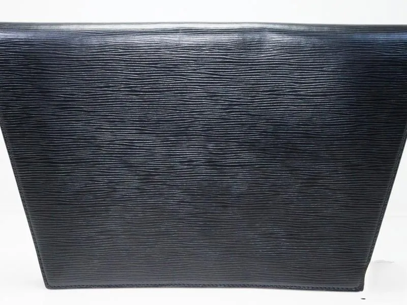 Auth Pre-owned Louis Vuitton Vintage Epi Black Noir Pochette Trapeze Gm Clutch Bag M80165 172367