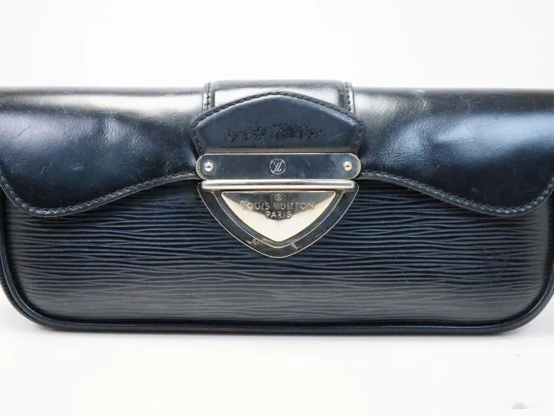 Authentic Pre-owned Louis Vuitton Epi Black Noir Pochette Montaigne 2-way Hand Bag M59292 180014