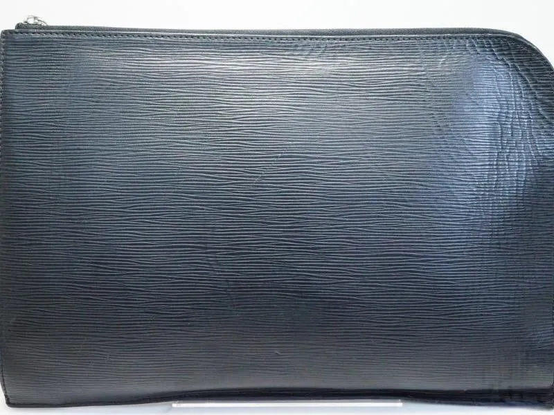 Authentic Pre-owned Louis Vuitton Epi Black Poche Documents Document Case Clutch Bag M54562 181318