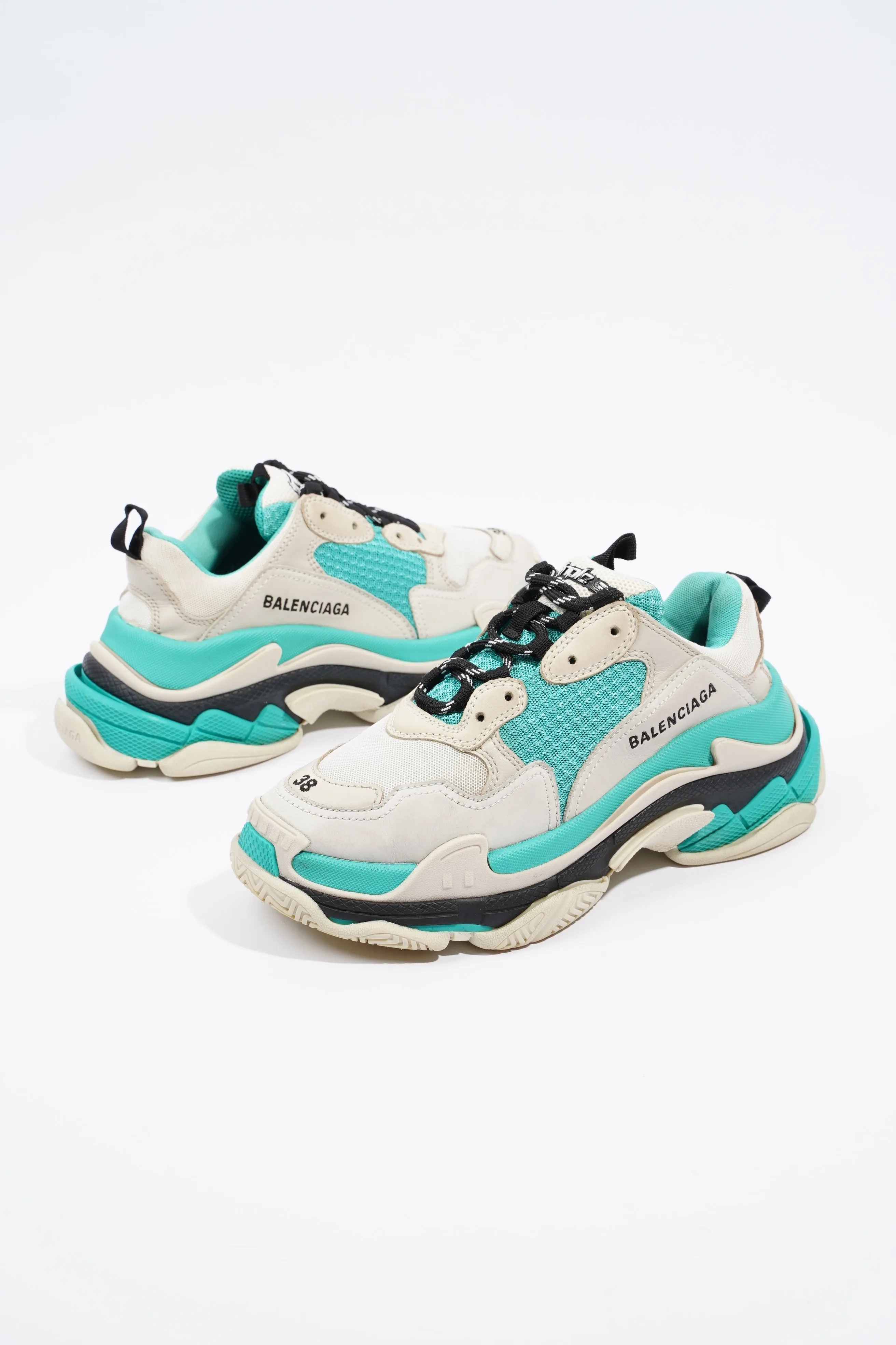 Balenciaga Triple S Grey / Mint EU 38 / UK 5