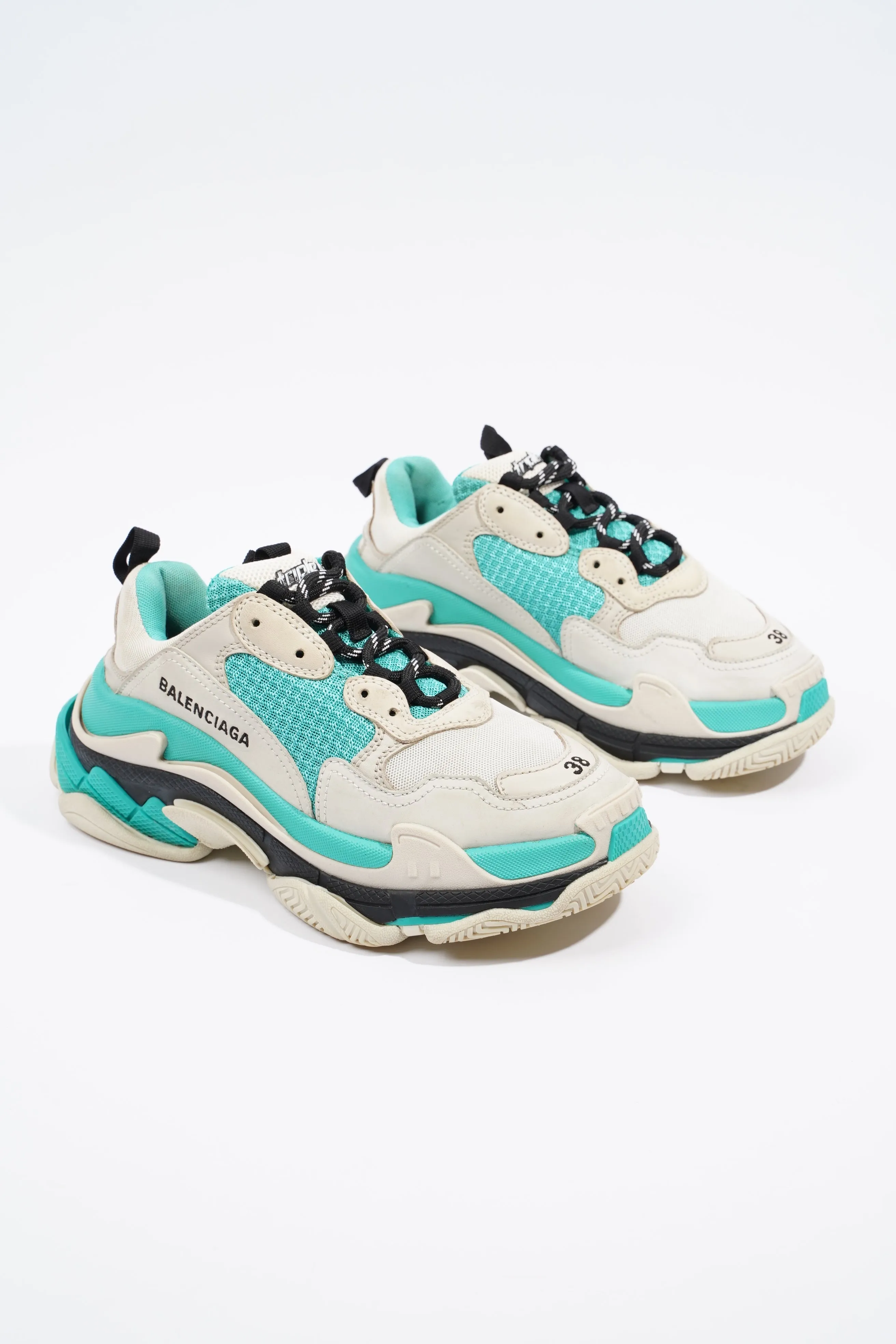 Balenciaga Triple S Grey / Mint EU 38 / UK 5