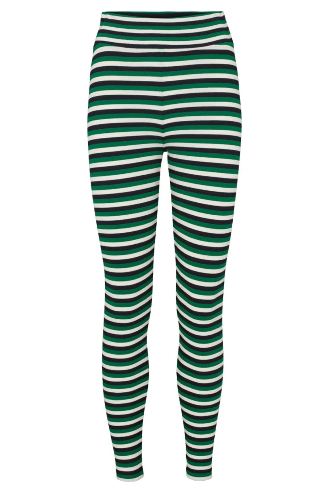 Basic Apparel - Ludmilla Tights Gots - 654 Green Jacket / Black / Whisper White