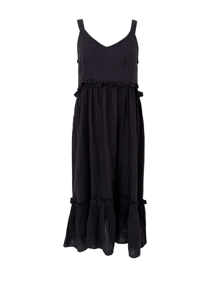 Black Colour - Bcbali Strap Dress - Black