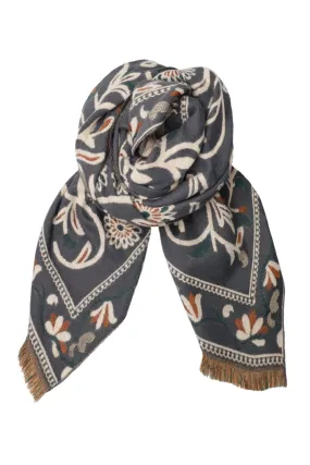 Black Colour - Bcdahlia Scarf - Grey