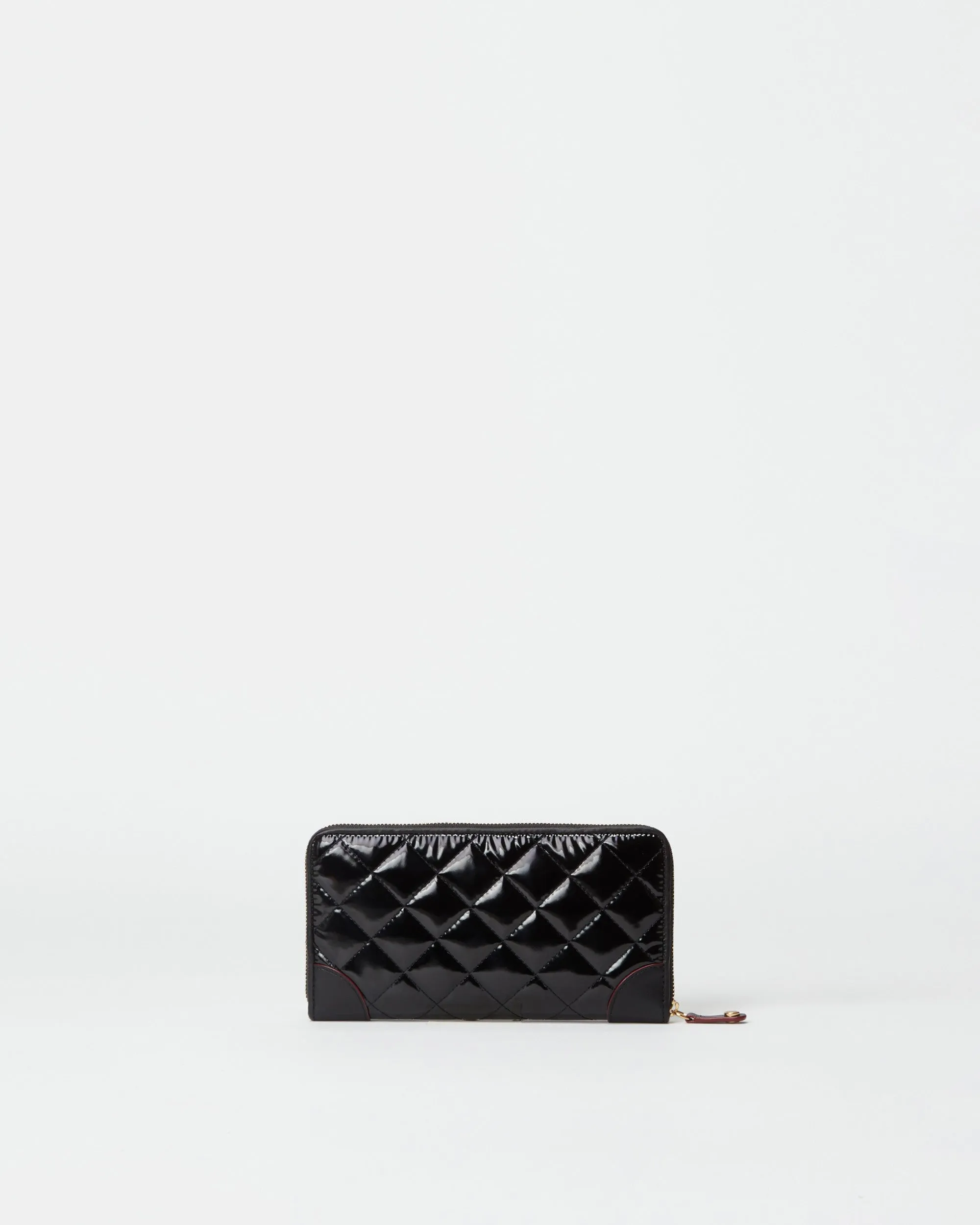 Black Lacquer Crosby Long Wallet