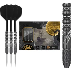 Black Marque Draco 90% Tungsten SP Steel Tip Darts by Target Japan